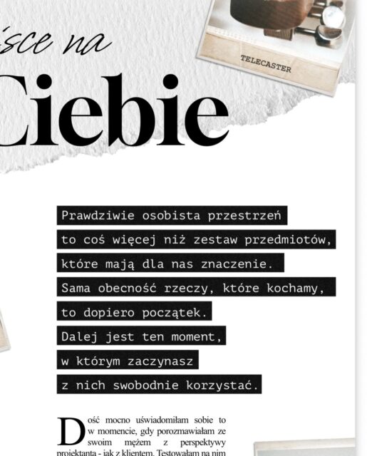 To fragment 2. numeru mojego Magazynu Wolno. Czytaj całość na www.magazynwolno.pl

Na tym profilu pokazuję jak patrzeć na swój dom głębiej, prawdziwiej i bardziej twórczo. Zaobserwuj mnie i zostań na dłużej.

#projektowaniewnętrz #neuroarchitektura #psychologiaprzestrzeni